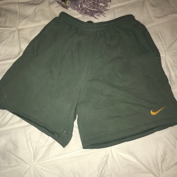 army green nike shorts